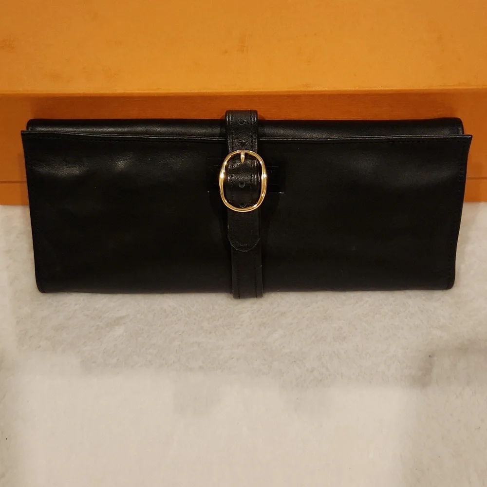 Livingstone London Black Leather Jewelry Roll - Picture 6 of 6